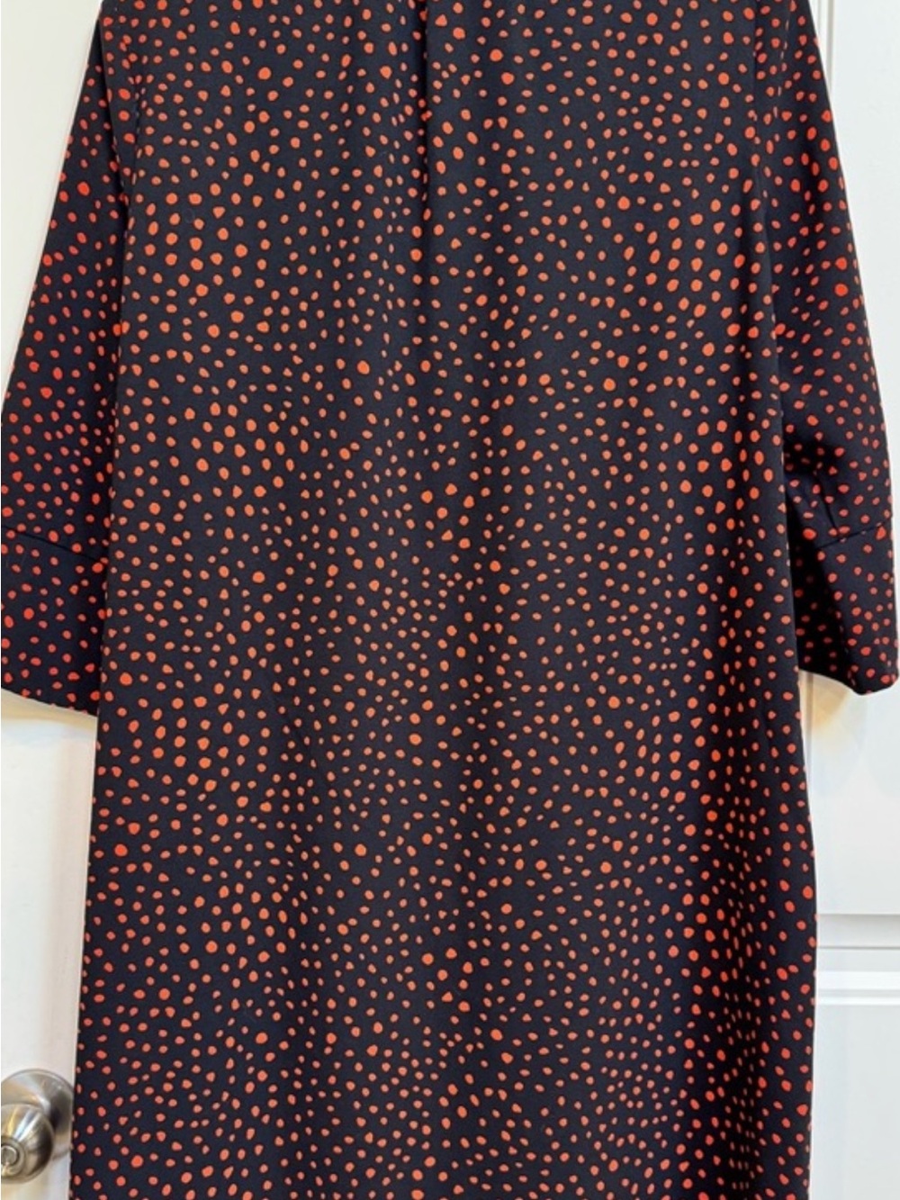 Marks & Spencer Black Mini Dress with Red Dot Print